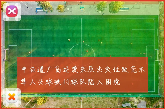 申花遭广岛逆袭朱辰杰失位致荒木隼人头球破门球队陷入困境